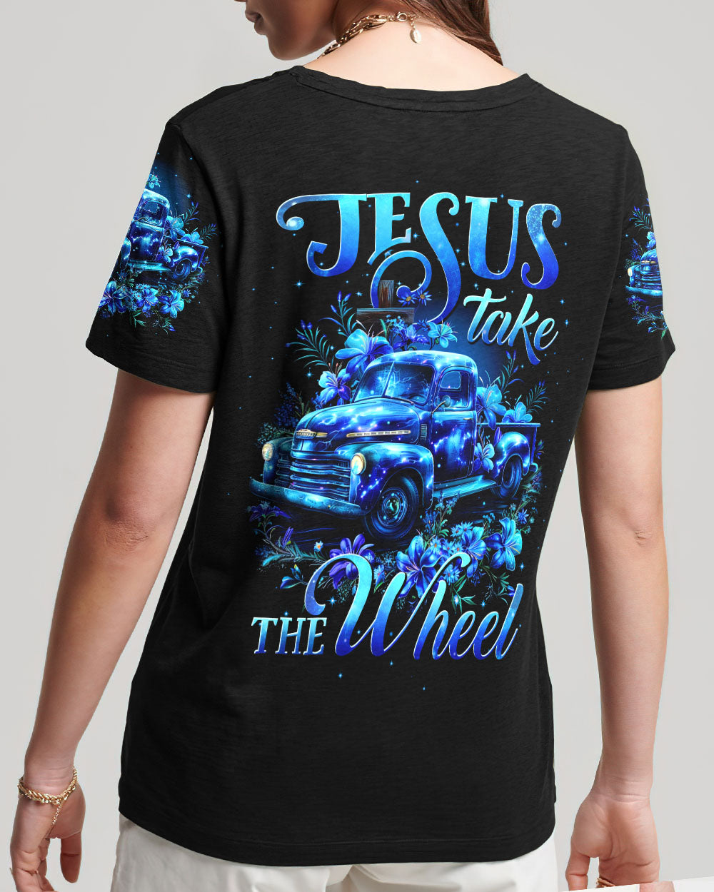 Jesus Take The Wheel Women's All Over Print Shirt - Tytd1503243