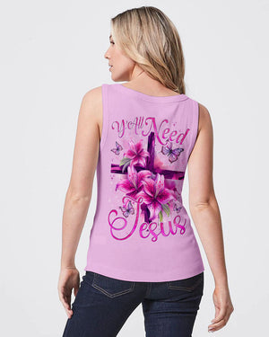 Y'all Need Jesus Women's All Over Print Shirt - Tytd1507241