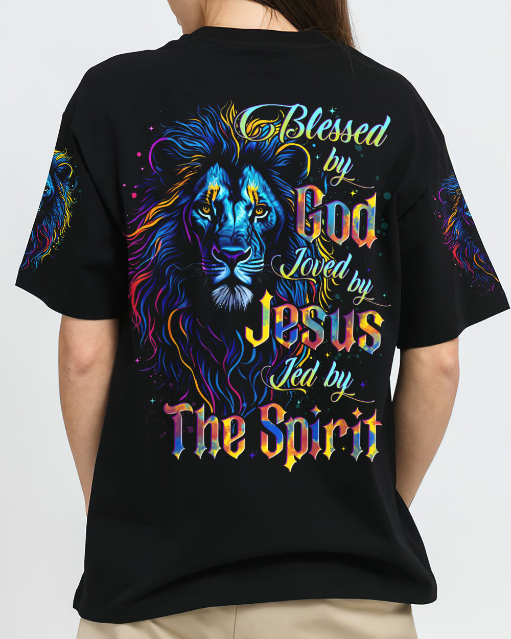 Blessed By God Lion Women's All Over Print Shirt - Tytd1509251