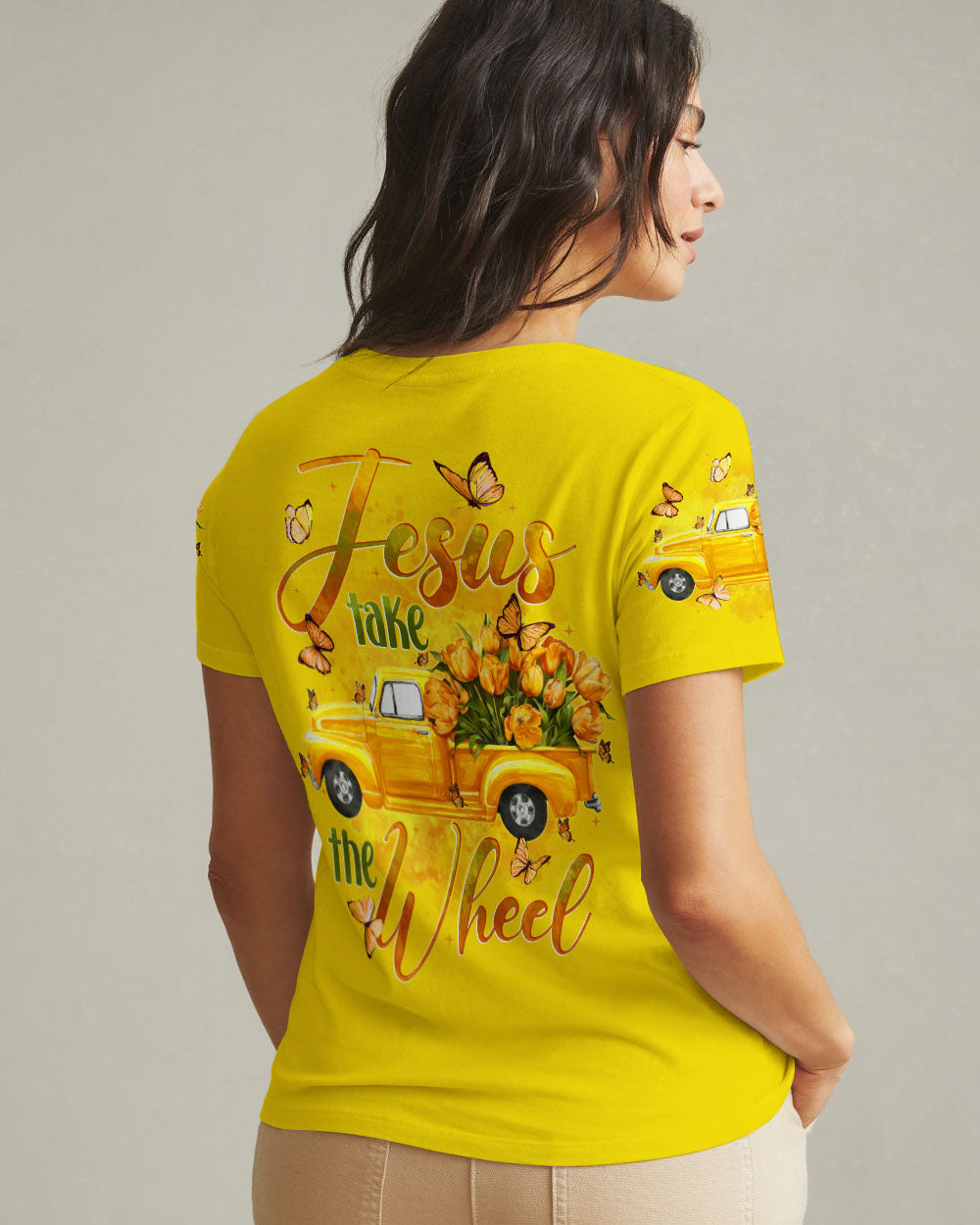 Jesus Take The Wheel Tulips Women's All Over Print Shirt - Tytd1601261