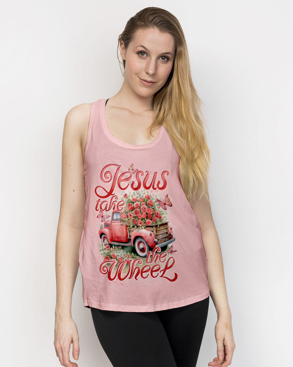 Jesus Take The Wheel Rose Women's All Over Print Shirt - Tytd1604244