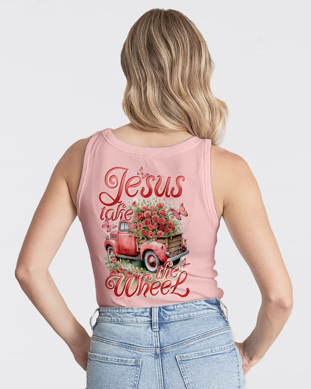 Jesus Take The Wheel Rose Women's All Over Print Shirt - Tytd1604244