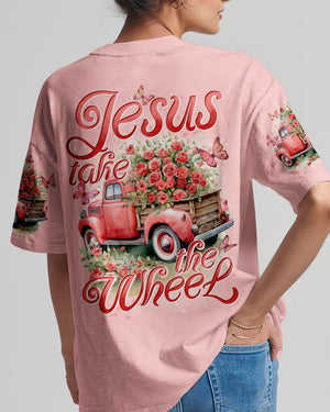 Jesus Take The Wheel Rose Women's All Over Print Shirt - Tytd1604244