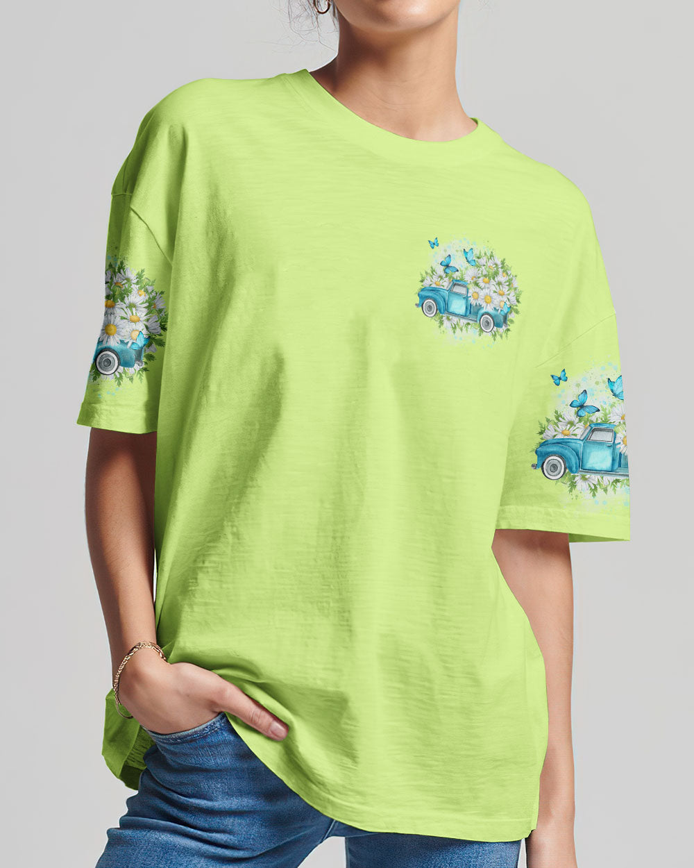 Jesus Take The Wheel Daisy Women's All Over Print Shirt - Tytd1604245