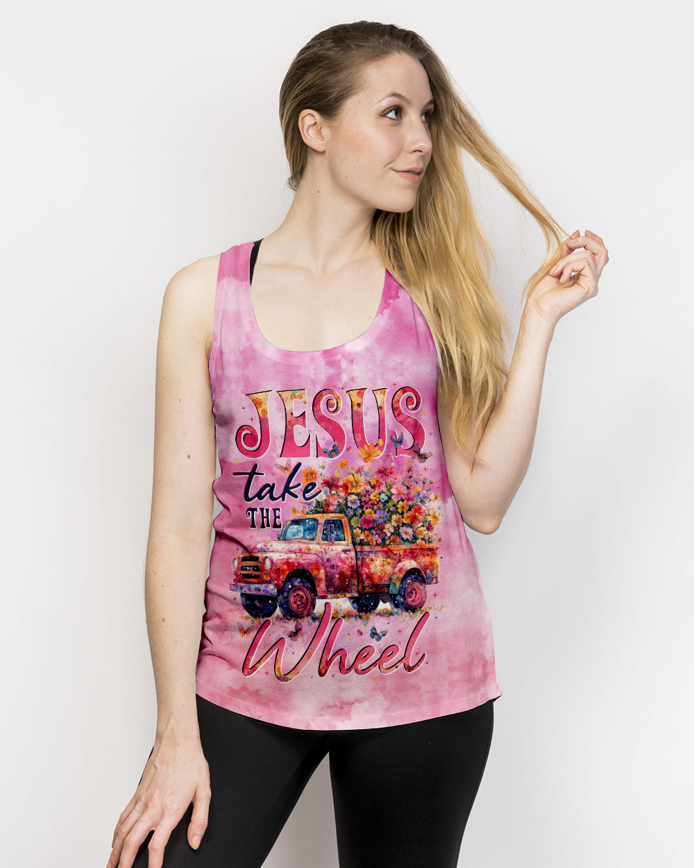 Jesus Take The Wheel Women's All Over Print Shirt - Tytd1612242