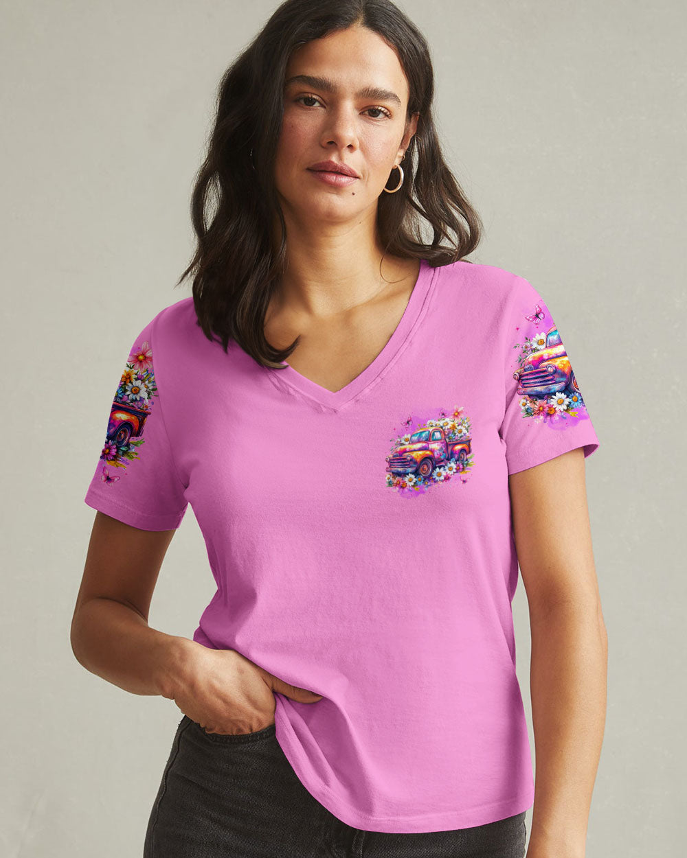 Jesus Take The Wheel Women's All Over Print Shirt - Tytd1704252