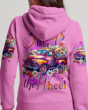 Jesus Take The Wheel Women's All Over Print Shirt - Tytd1704252