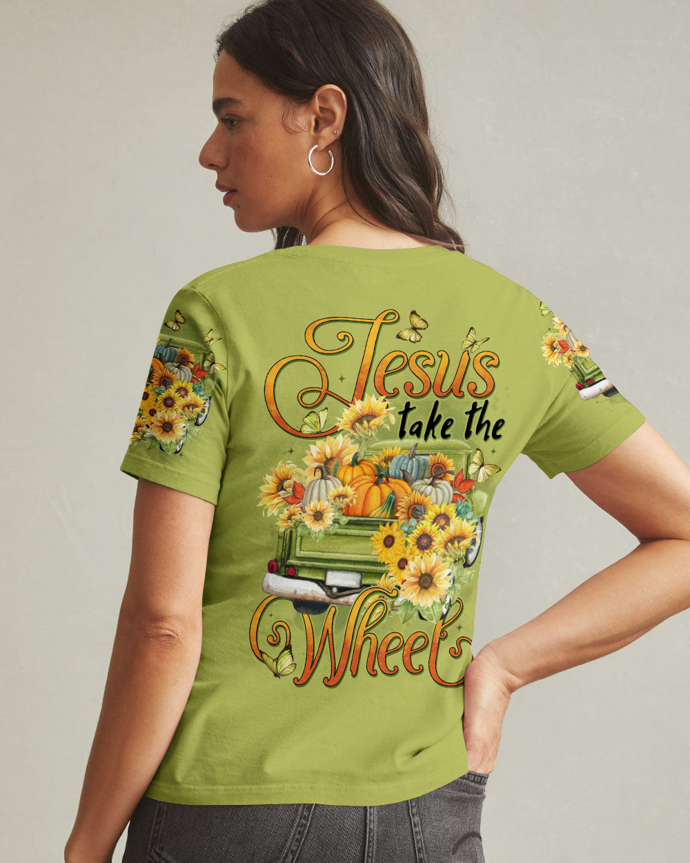 Jesus Take The Wheel Women's All Over Print Shirt - Tytd1712251