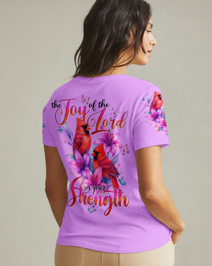 The Joy Of The Lord Is Your Strength Cardinals All Over Print Shirt - Tytd1804252