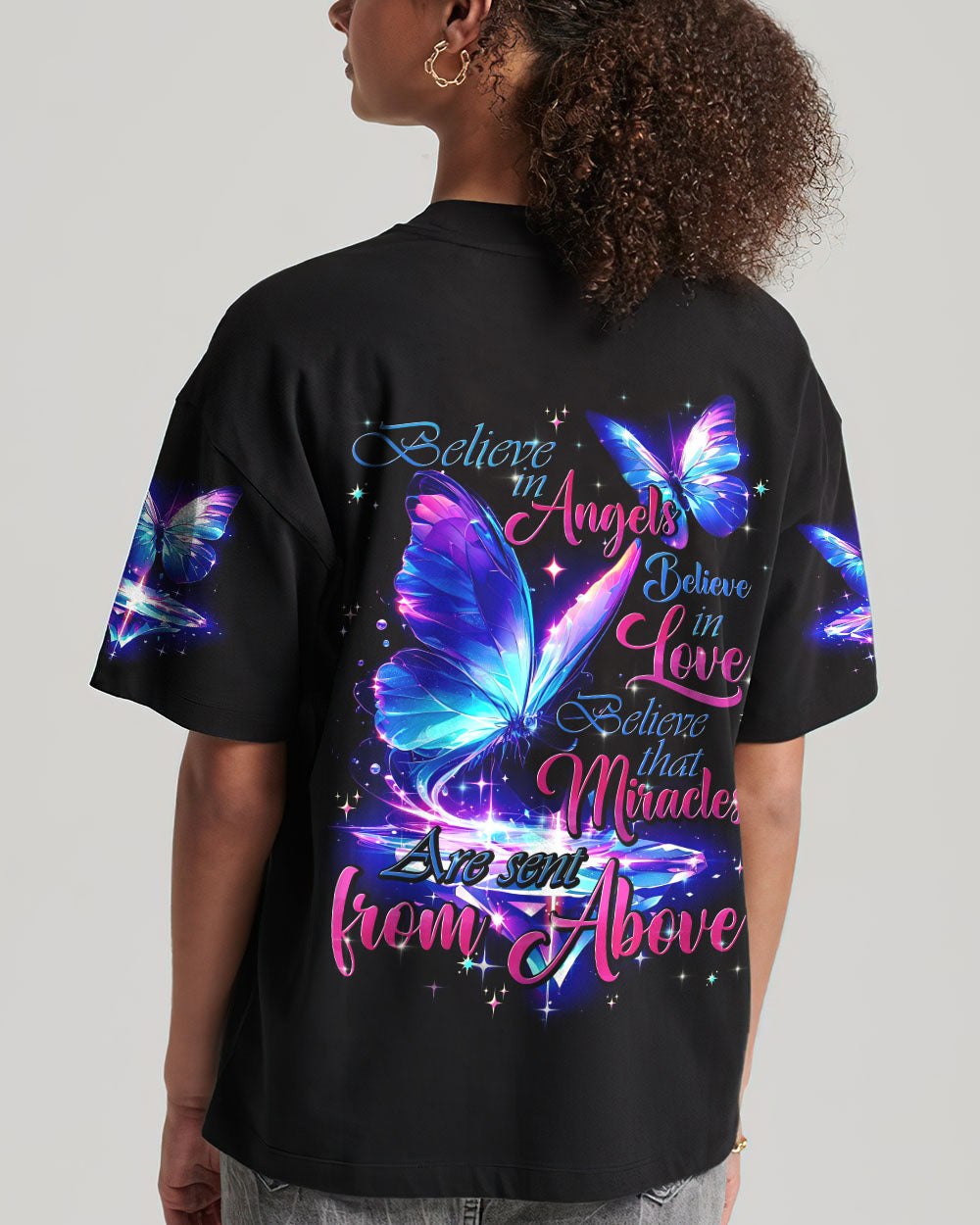 Believe That Miracles Are Sent From Above Women's All Over Print Shirt - Tytd1904241