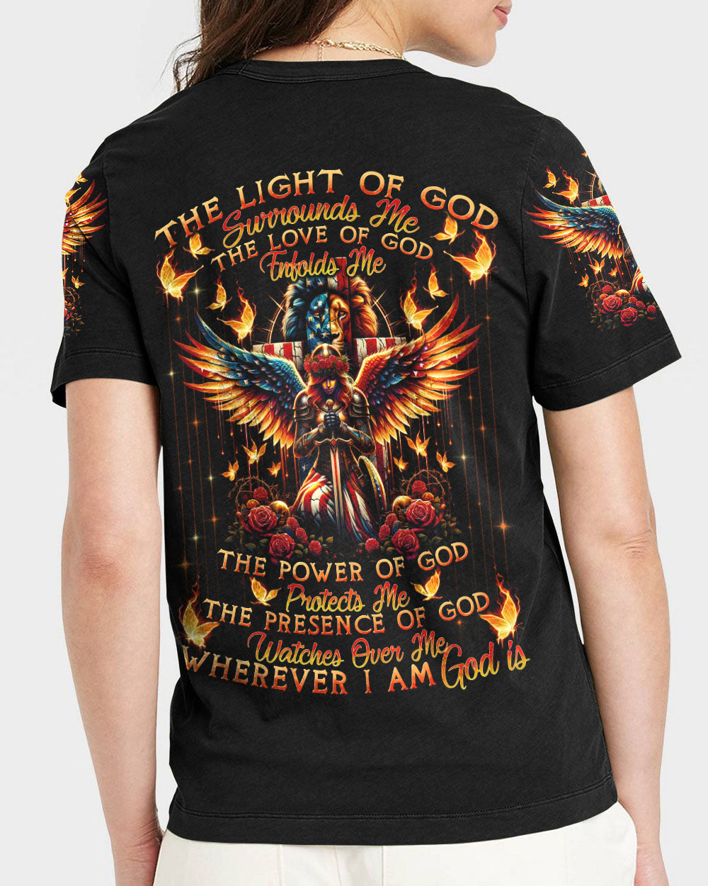 Wherever I Am God Is Women's All Over Print Shirt - Tytd1906244