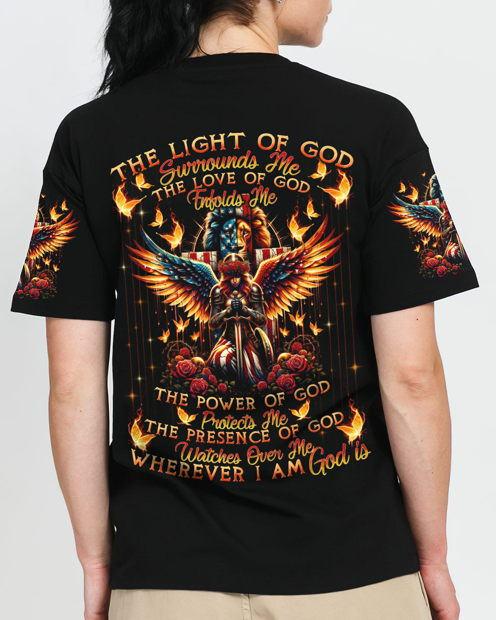 Wherever I Am God Is Women's All Over Print Shirt - Tytd1906244