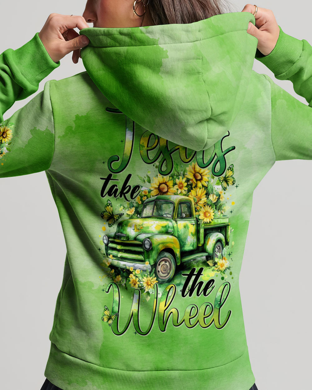 Jesus Take The Wheel Women's All Over Print Shirt - Tytd2001253