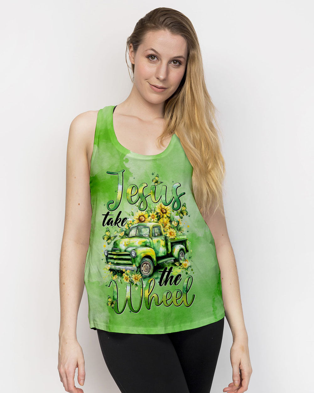 Jesus Take The Wheel Women's All Over Print Shirt - Tytd2001253