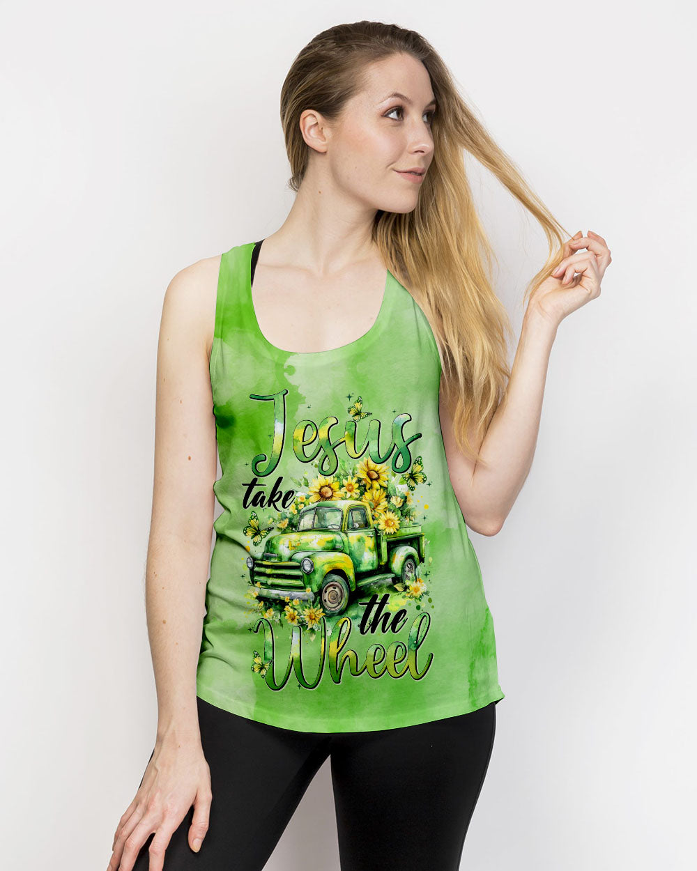 Jesus Take The Wheel Women's All Over Print Shirt - Tytd2001253