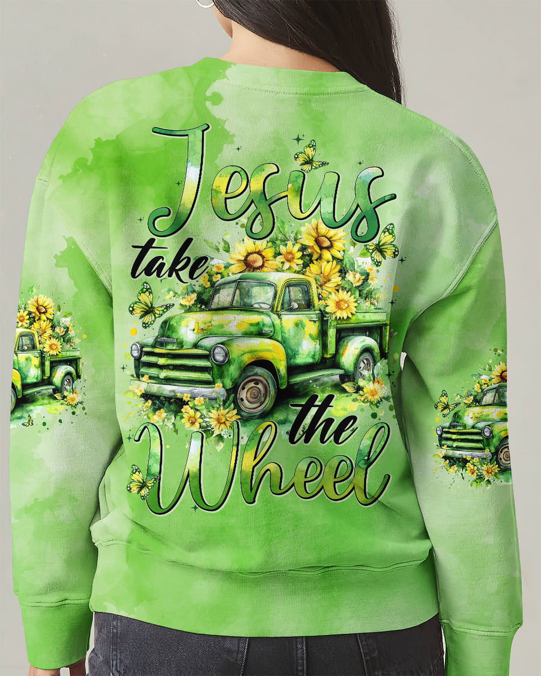 Jesus Take The Wheel Women's All Over Print Shirt - Tytd2001253