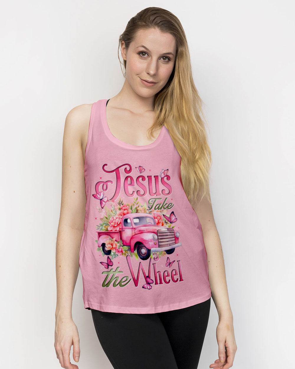 Jesus Take The Wheel Women's All Over Print Shirt - Tytd2002252