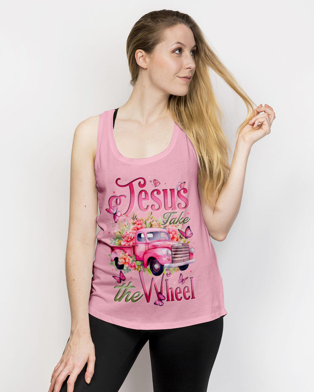 Jesus Take The Wheel Women's All Over Print Shirt - Tytd2002252
