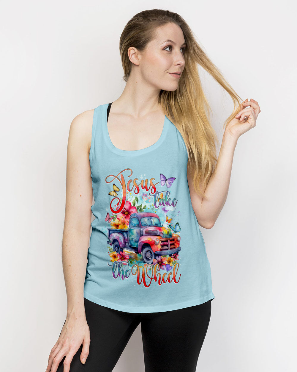 Jesus Take The Wheel Women's All Over Print Shirt - Tytd2003245