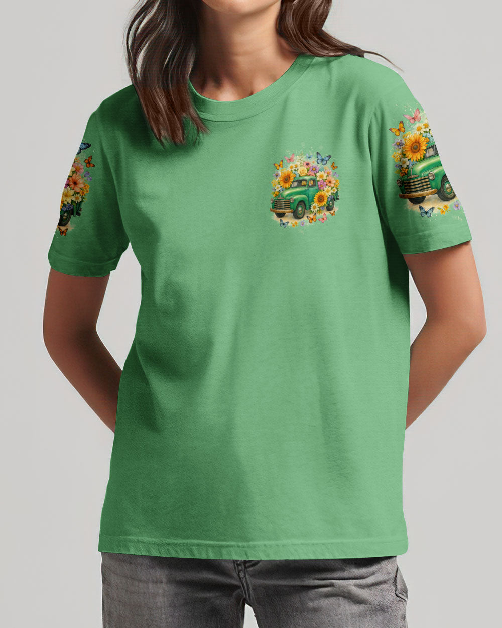 Jesus Take The Wheel Women's All Over Print Shirt - Tytd2011251