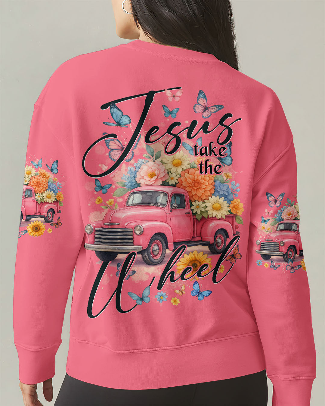 Jesus Take The Wheel Women's All Over Print Shirt - Tytd2011252