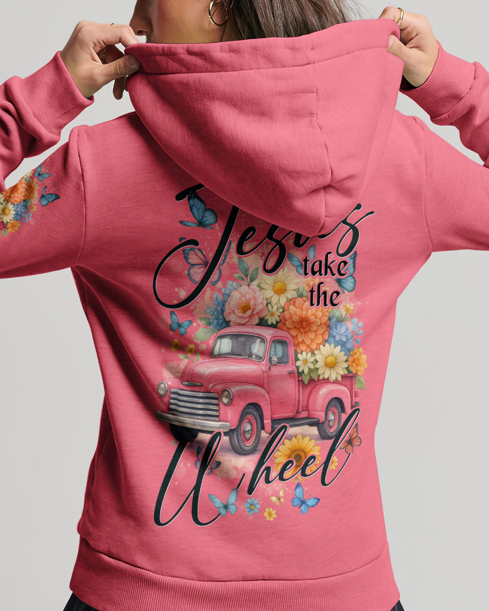 Jesus Take The Wheel Women's All Over Print Shirt - Tytd2011252