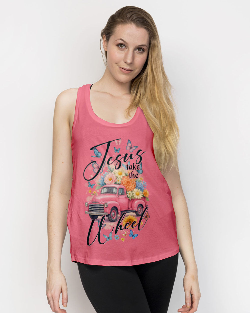 Jesus Take The Wheel Women's All Over Print Shirt - Tytd2011252