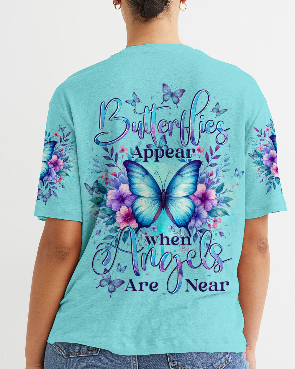 Butterflies Appear When Angels Are Near Women's All Over Print Shirt - Tytd2101251