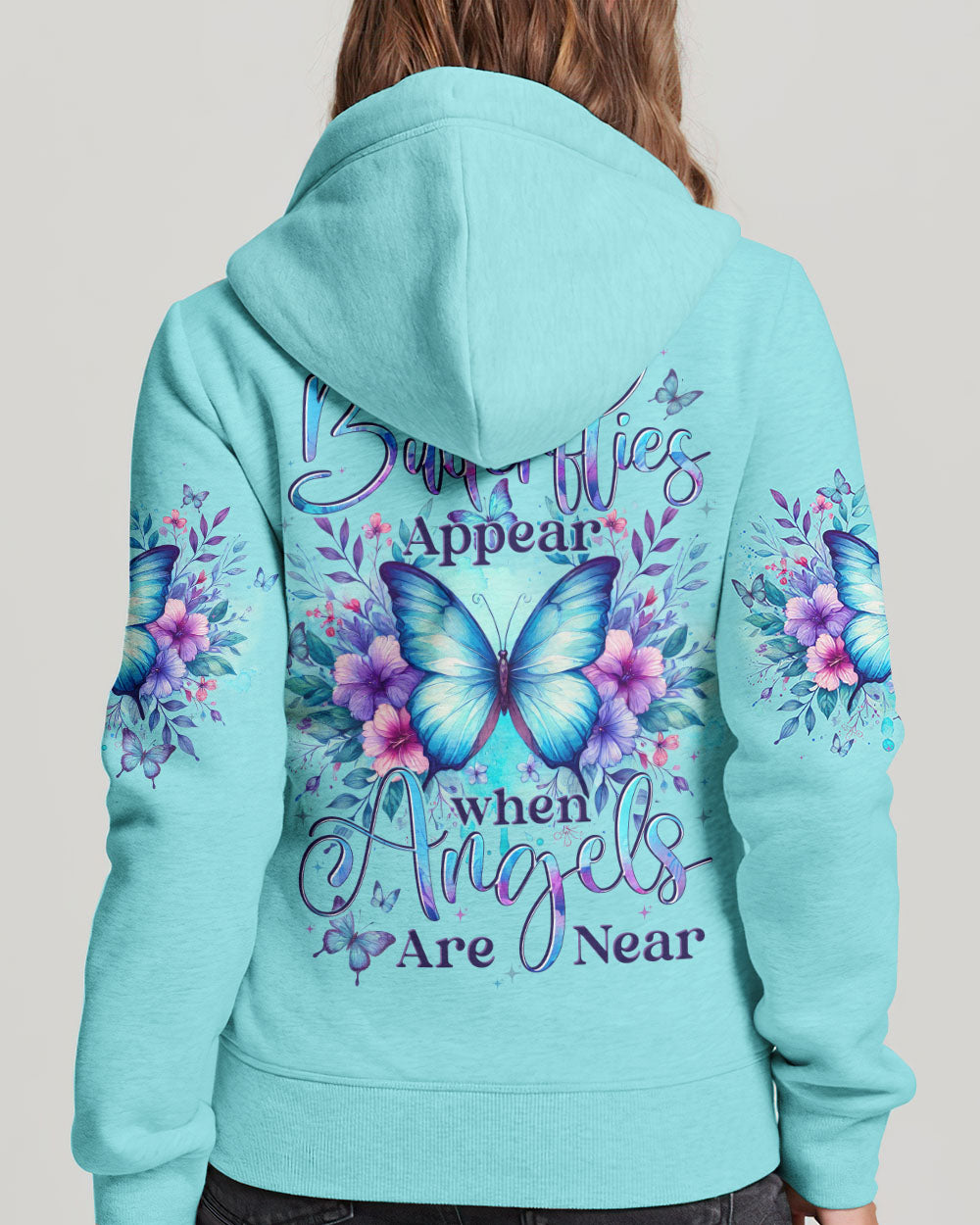 Butterflies Appear When Angels Are Near Women's All Over Print Shirt - Tytd2101251