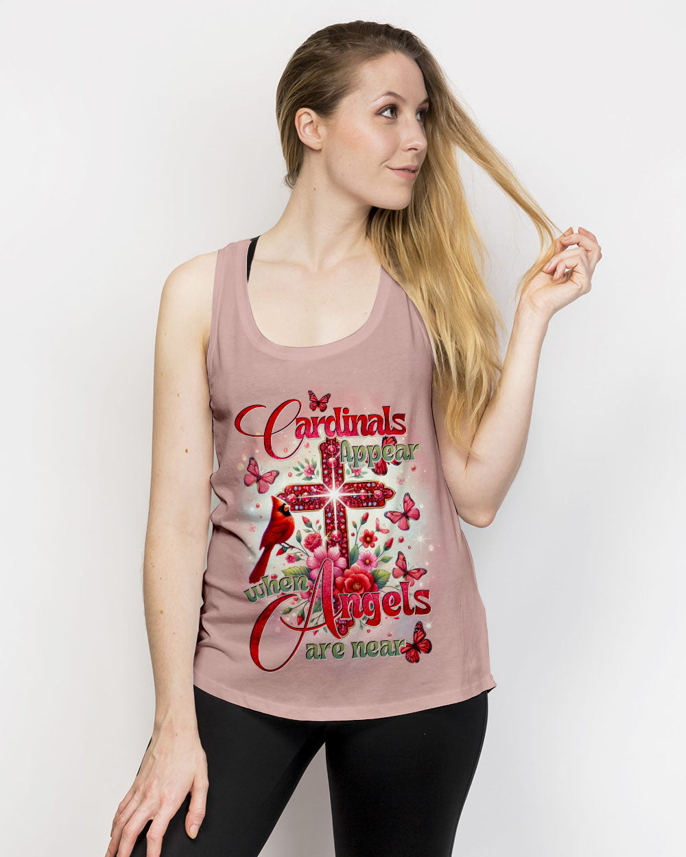 When Cardinals Appear Angels Are Near Women's All Over Print Shirt - Tytd2102251