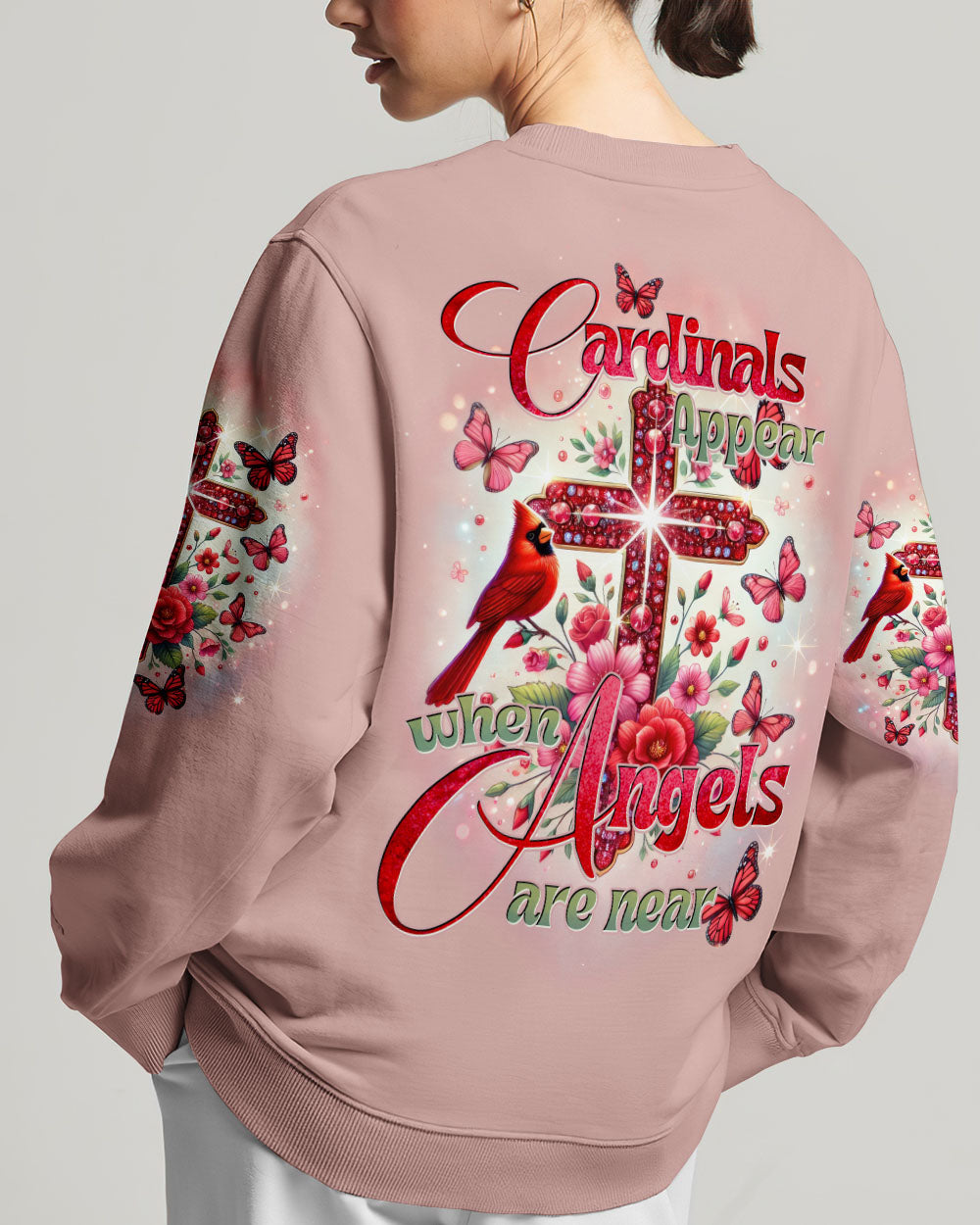 When Cardinals Appear Angels Are Near Women's All Over Print Shirt - Tytd2102251