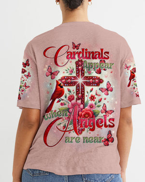 When Cardinals Appear Angels Are Near Women's All Over Print Shirt - Tytd2102251