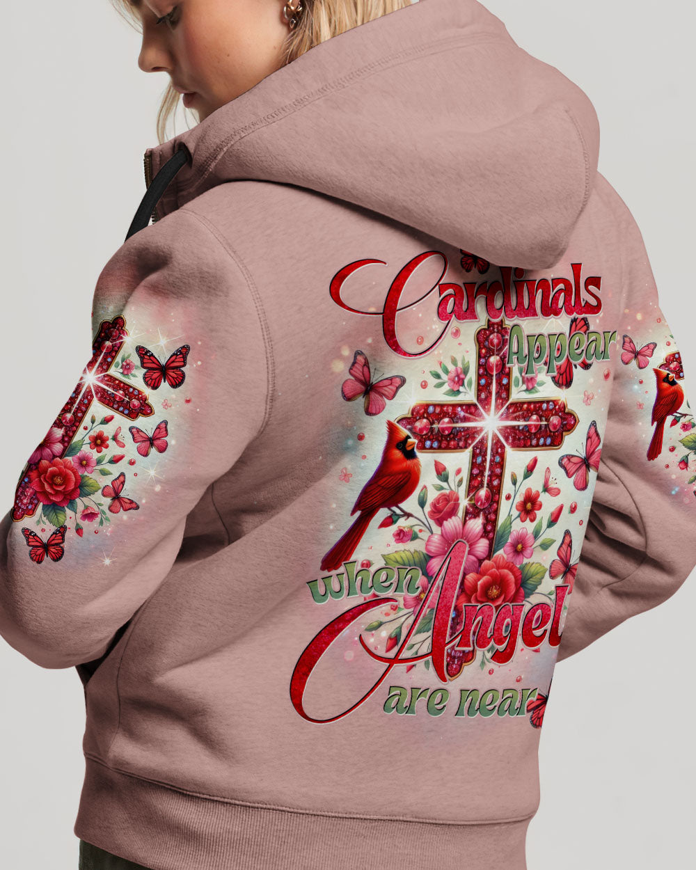 When Cardinals Appear Angels Are Near Women's All Over Print Shirt - Tytd2102251