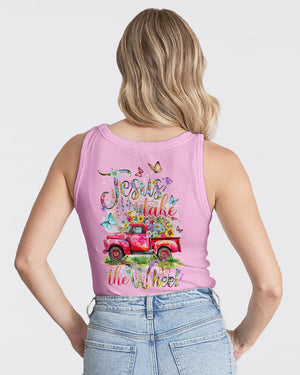 Jesus Take The Wheel Flowers Women's All Over Print Shirt - Tytd2103242