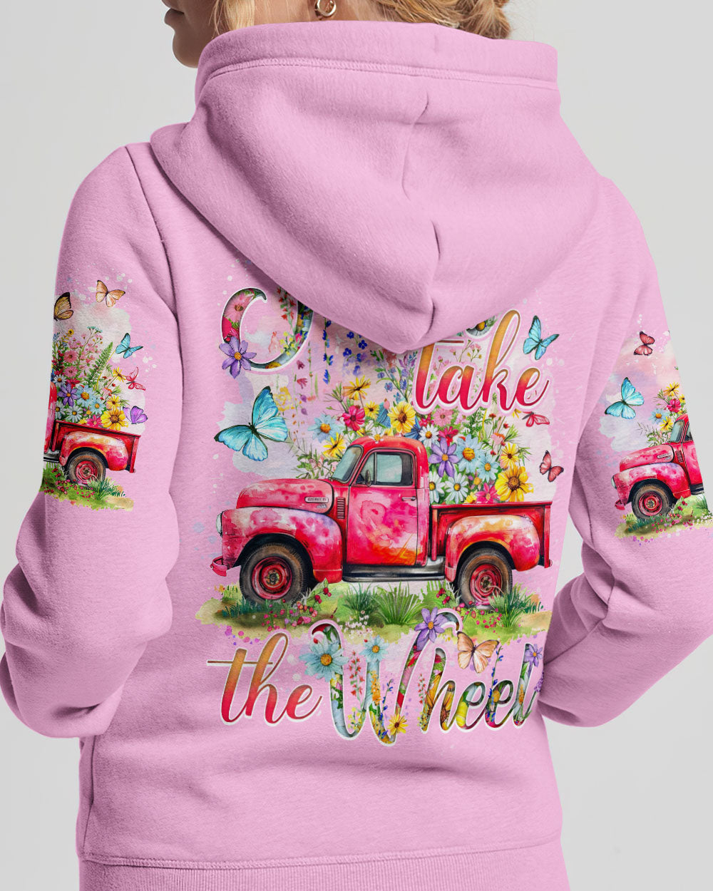 Jesus Take The Wheel Flowers Women's All Over Print Shirt - Tytd2103242