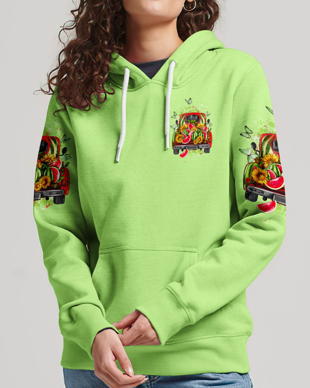 Jesus Take The Wheel Watermelon Women's All Over Print Shirt - Tytd2103243