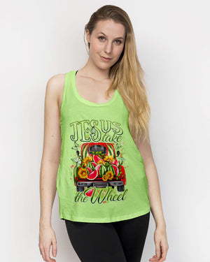 Jesus Take The Wheel Watermelon Women's All Over Print Shirt - Tytd2103243