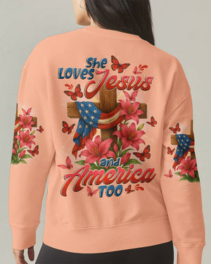 She Loves Jesus Women's All Over Print Shirt - Tytd2205252