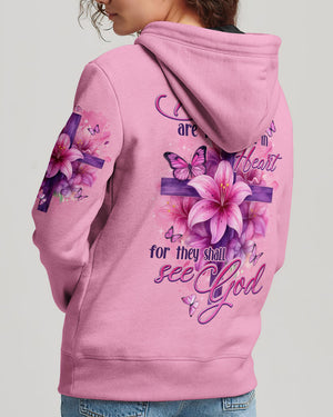 Blessed Are The Pure In Heart Women's All Over Print Shirt - Tytd2210251