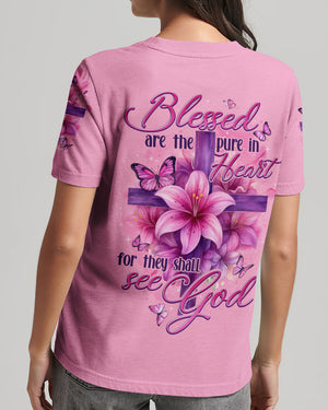 Blessed Are The Pure In Heart Women's All Over Print Shirt - Tytd2210251