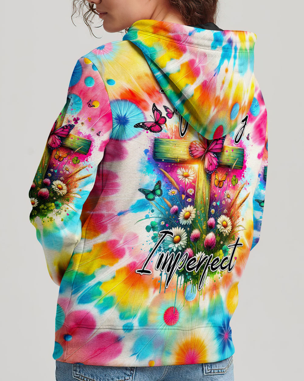 Perfectly Imperfect Tie Dye Women's All Over Print Shirt - Tytd2301243