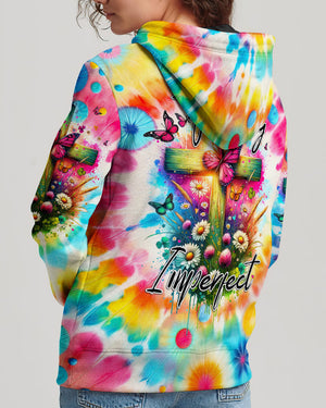 Perfectly Imperfect Tie Dye Women's All Over Print Shirt - Tytd2301243