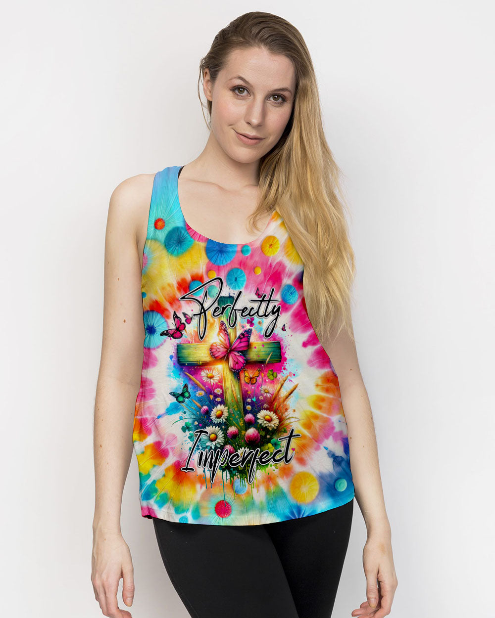 Perfectly Imperfect Tie Dye Women's All Over Print Shirt - Tytd2301243