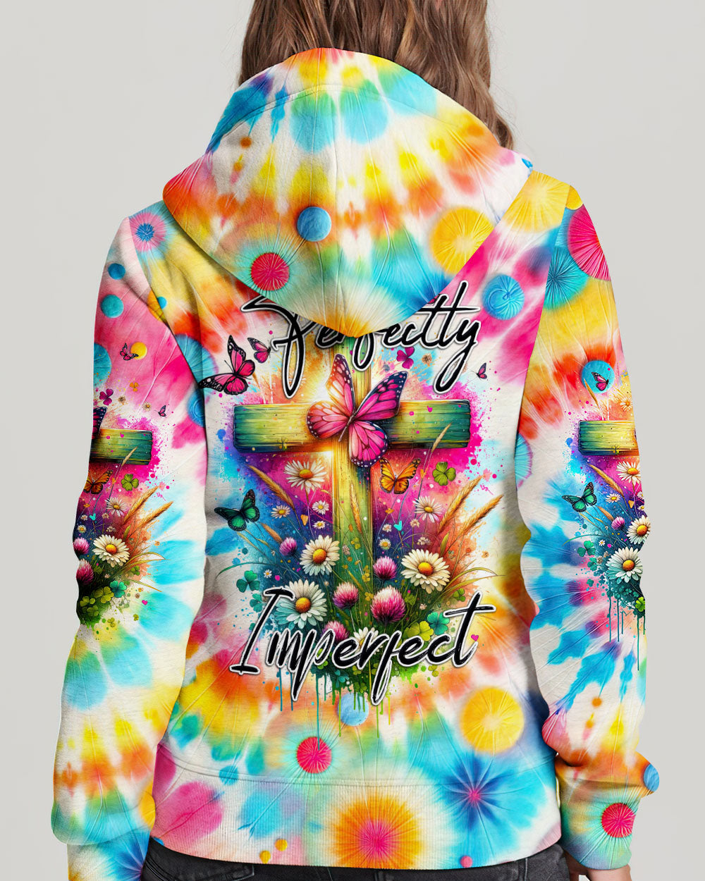 Perfectly Imperfect Tie Dye Women's All Over Print Shirt - Tytd2301243
