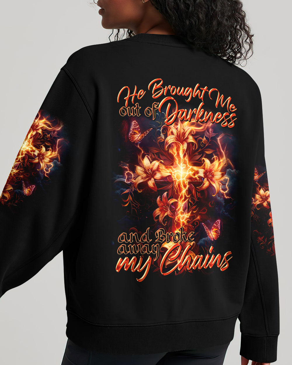 He Brought Me Out Of Darkness Women's All Over Print Shirt - Tytd2304244