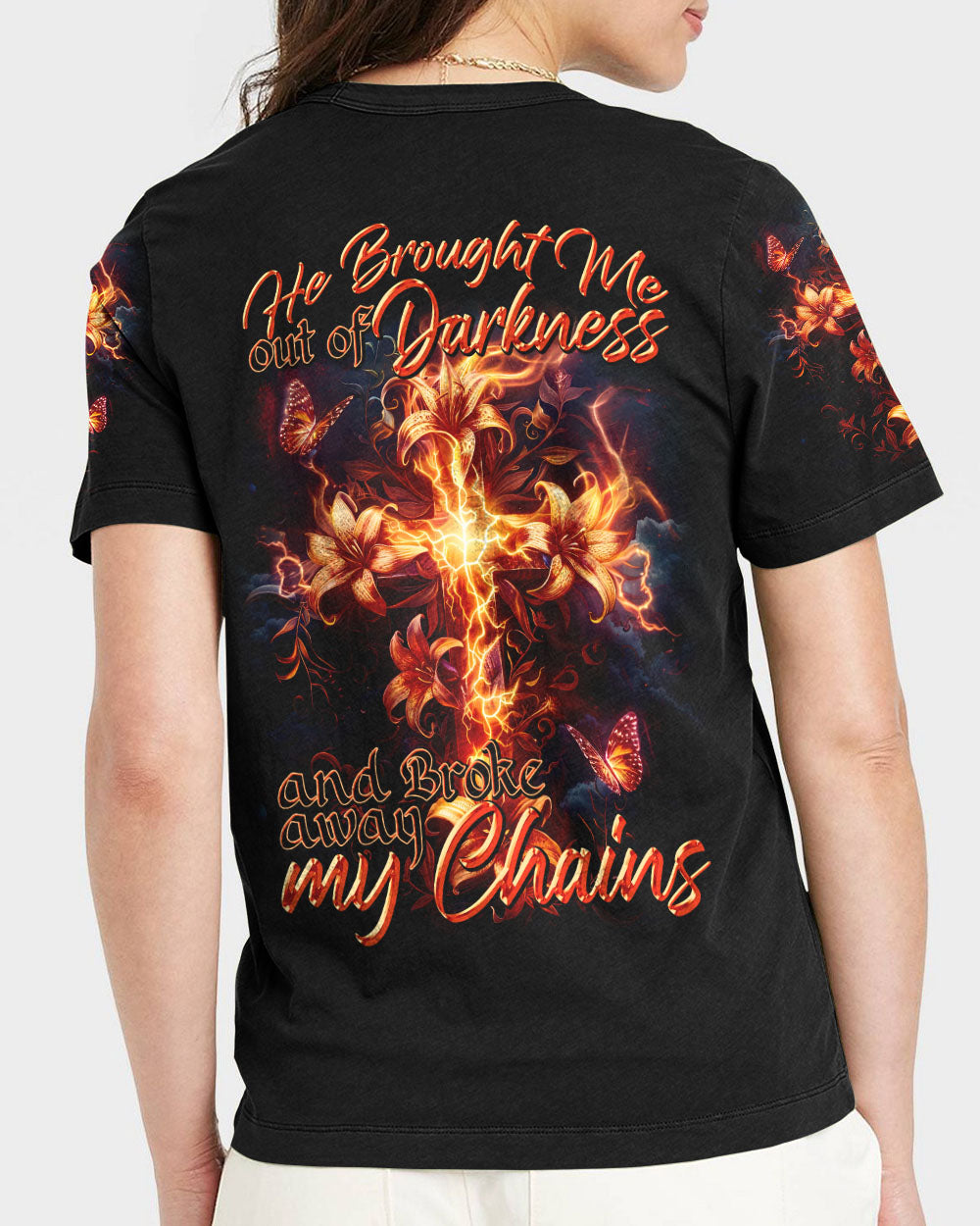 He Brought Me Out Of Darkness Women's All Over Print Shirt - Tytd2304244