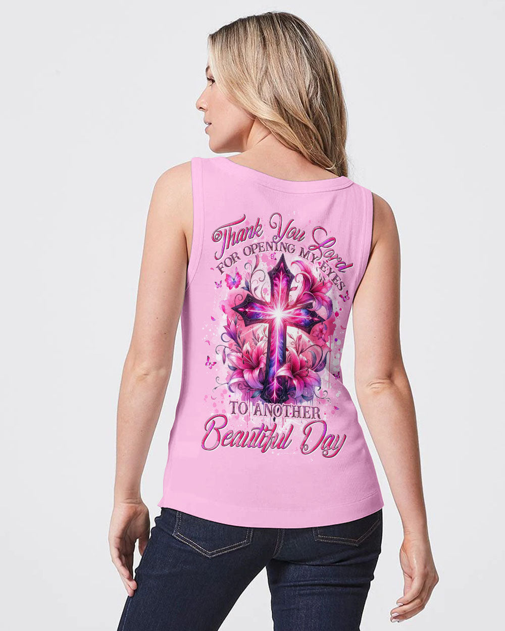 Thank You Lord For Opening My Eyes Women's All Over Print Shirt - Tytd2305241