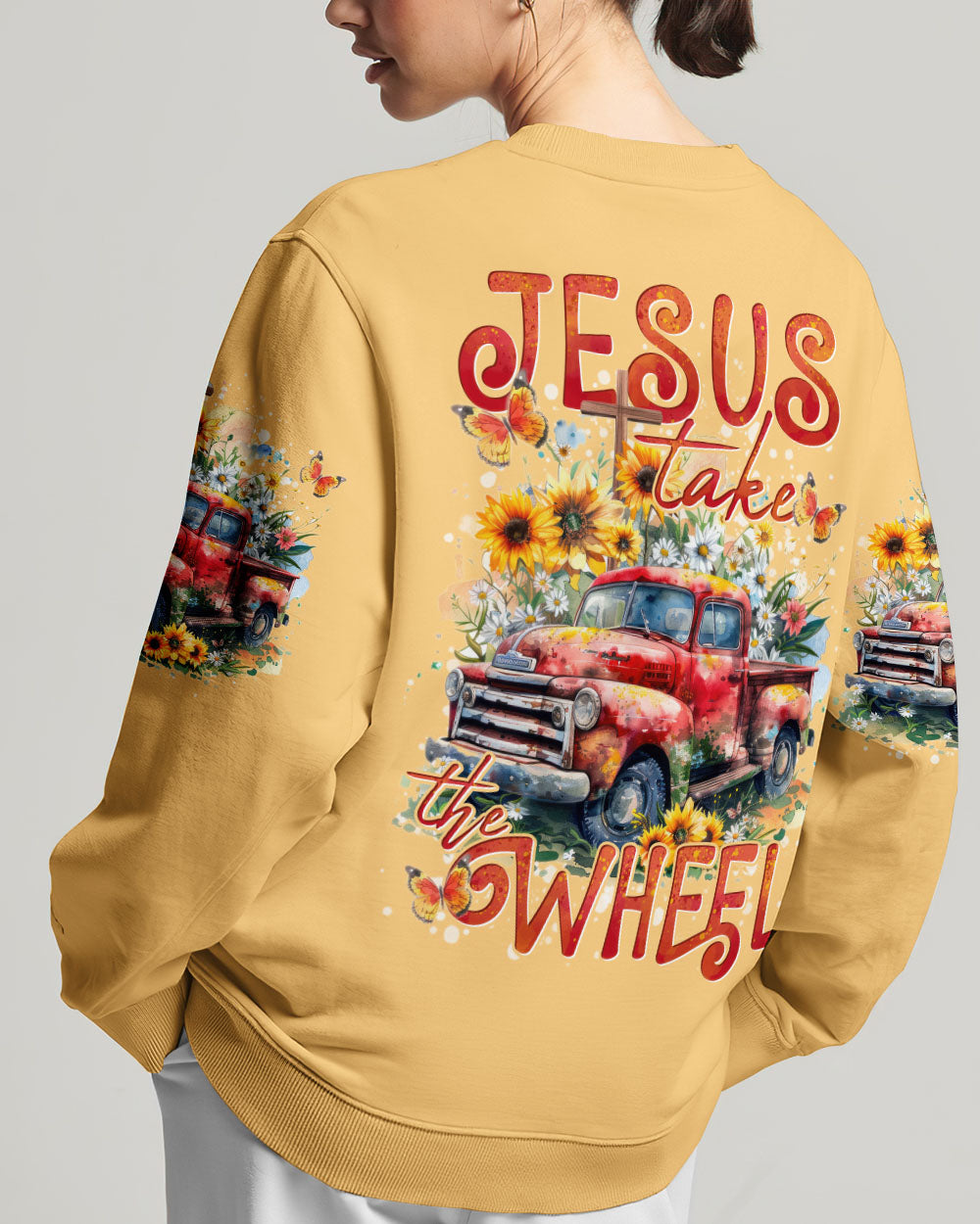 Jesus Take The Wheel Women's All Over Print Shirt - Tytd2307241