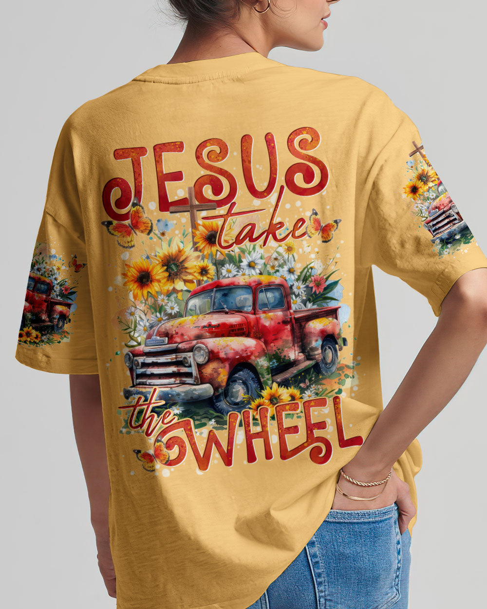 Jesus Take The Wheel Women's All Over Print Shirt - Tytd2307241
