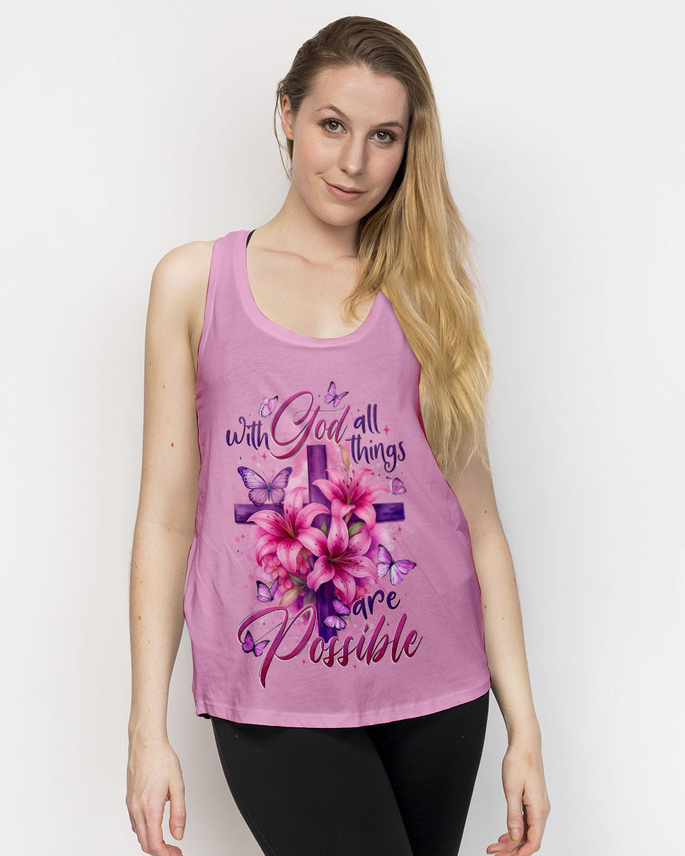 With God All Things Are Possible Women's All Over Print Shirt - Tytd2307251